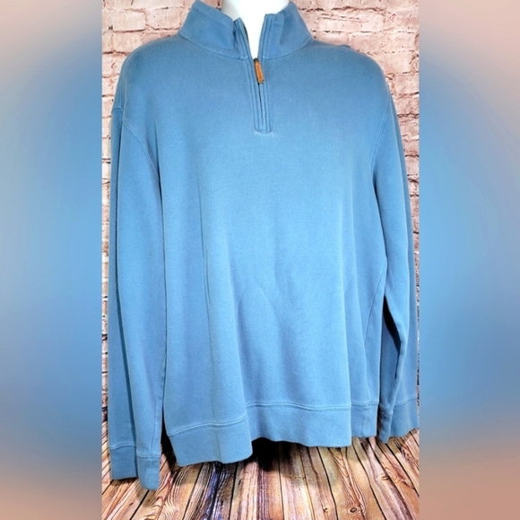 Lands' End Mens 1/4 Zip Pullover Sweater Size XL - Picture 1 of 5